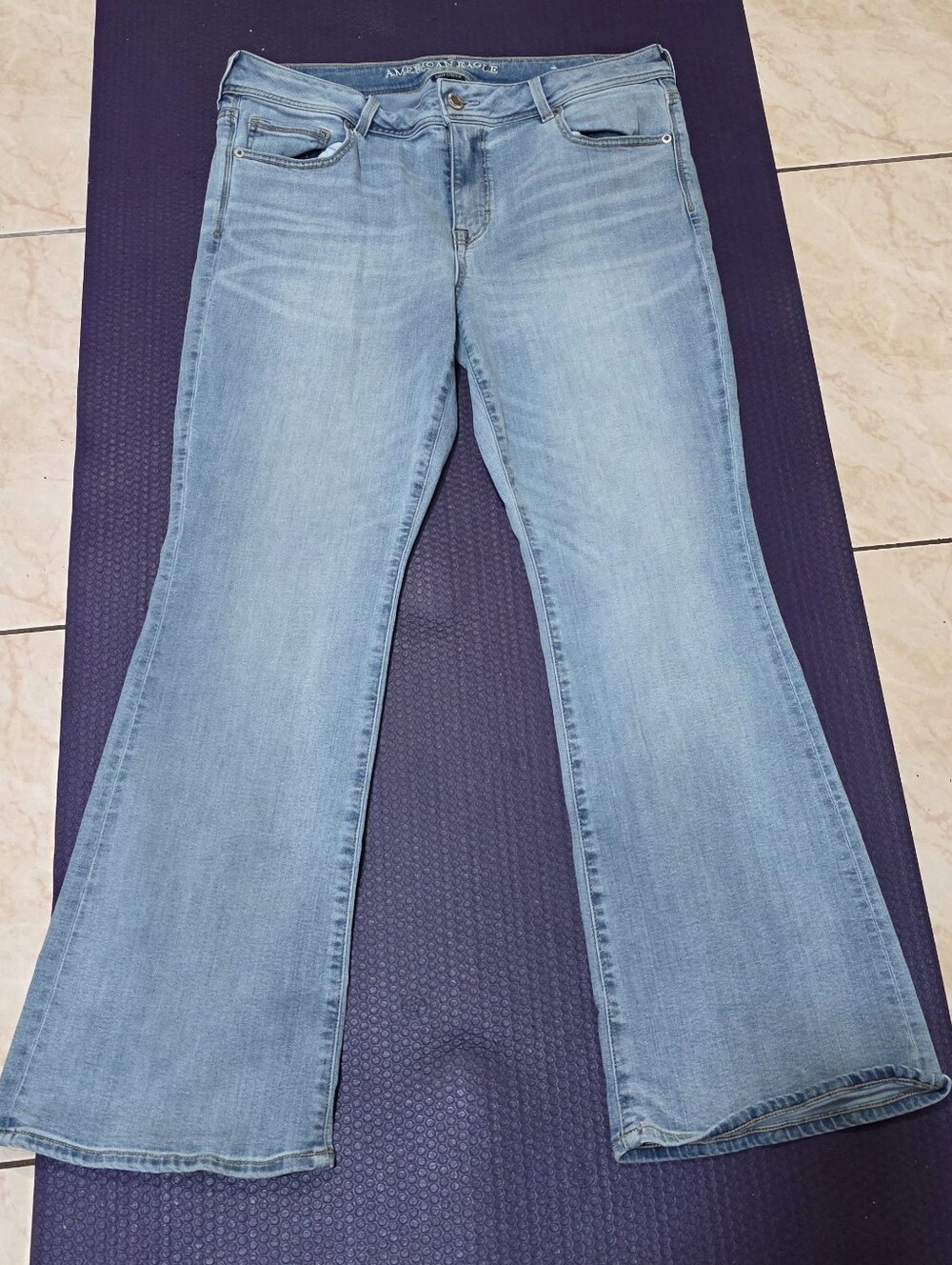 American Eagle Outfitters Light Blue Flare Jeans